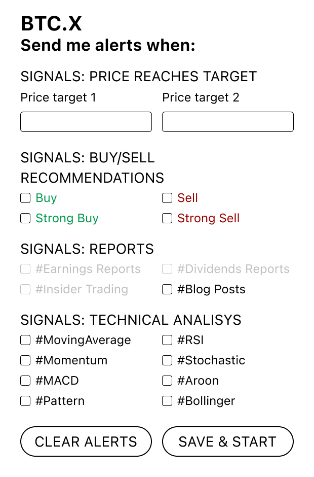 Daily Buy/Sell Signals screenshot